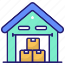 boxes, storage, warehouse