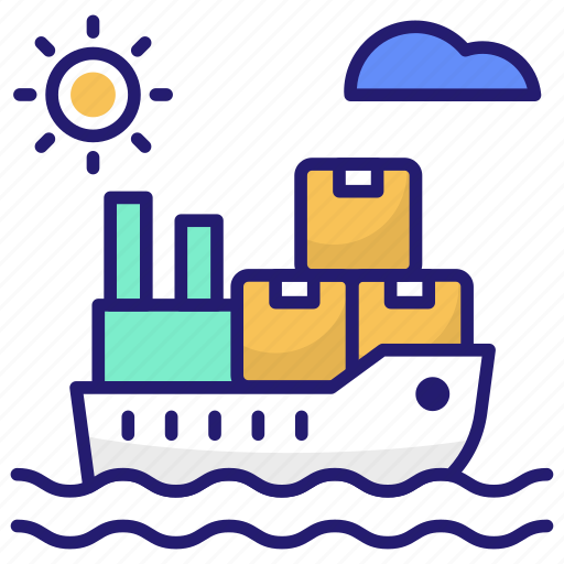 Cargo, freighter, logistics, ship, shipping icon - Download on Iconfinder