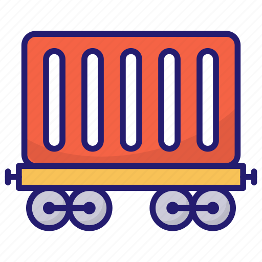 Cargo, train, crate, railway icon - Download on Iconfinder