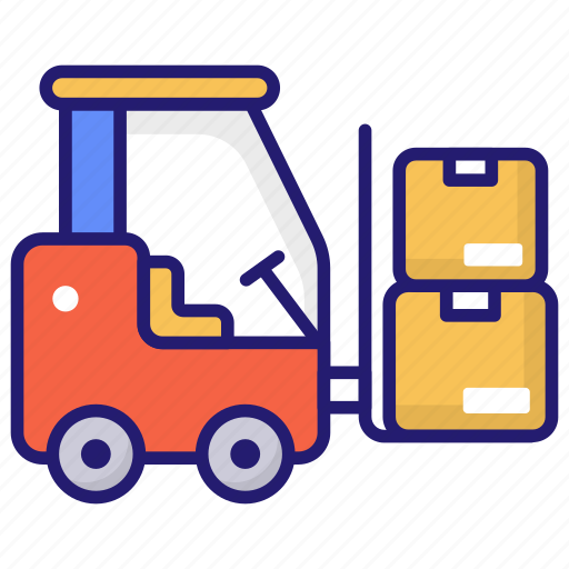 Forklift, vehicle, warehouse, fork icon - Download on Iconfinder