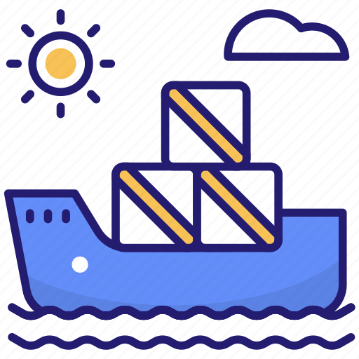 Barge, cargo, cargo ship, ship icon - Download on Iconfinder