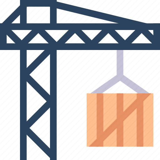 Box, carry, construction, container, crane, shipping icon - Download on Iconfinder