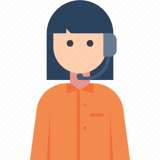 Avatar, customer, girl, headset, service, woman icon - Download on Iconfinder