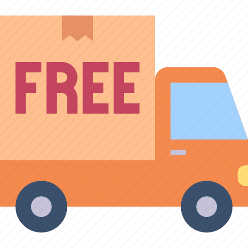 Free, shipping, transport, transportation, truck, vehicle icon - Download on Iconfinder