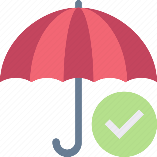 Checkmark, confirm, protection, secure, security, umbrella icon - Download on Iconfinder