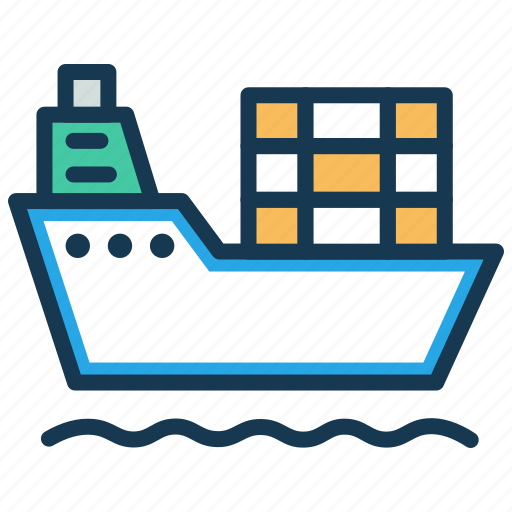 Cargo ship, consignment, delivery, sea delivery, shipment, transport icon - Download on Iconfinder