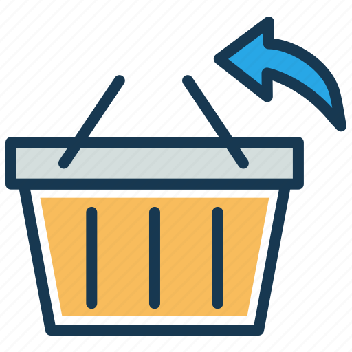 Ecommerce, refund, reorder, return, shopping basket, shopping cart icon - Download on Iconfinder