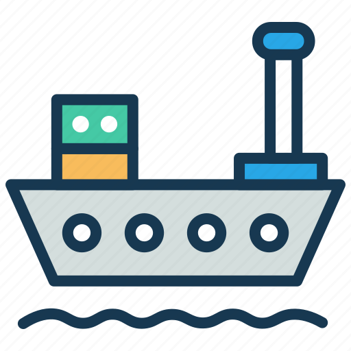 Cargo ship, consignment, logistics, shipment, storage container icon - Download on Iconfinder