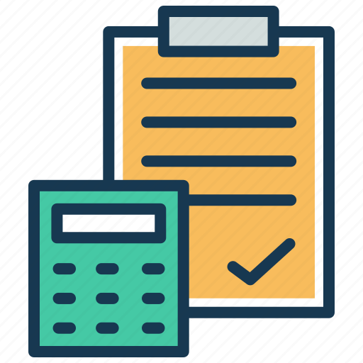 Accounting, bookkeeping, business plan, calculation, calculator, clipboard icon - Download on Iconfinder