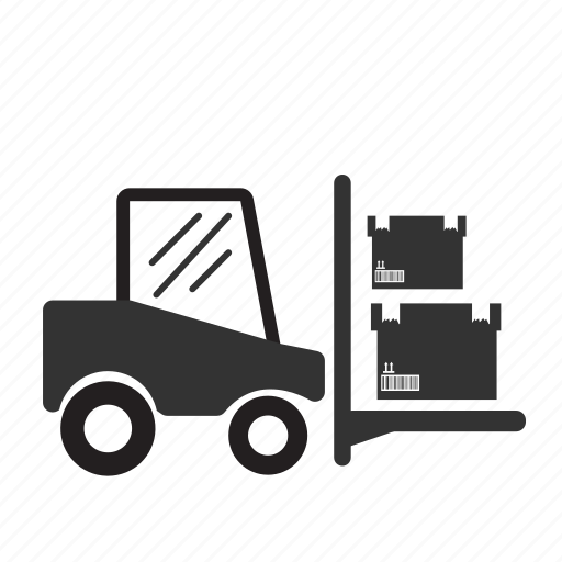 Forklift, forklift truck, loading, logistic, transport, vehicle, warehouse icon - Download on Iconfinder