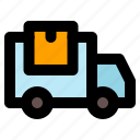 truck, delivery, fast, logistics, box, transport