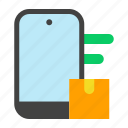 box, package, packing, smartphone, online