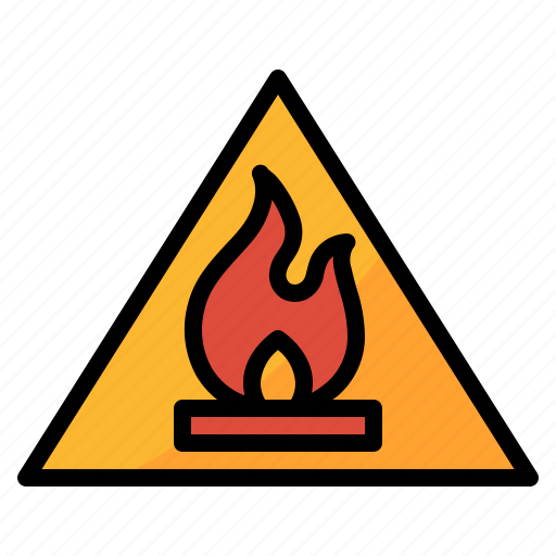 Fire, flame, flammable, sign, warning icon - Download on Iconfinder