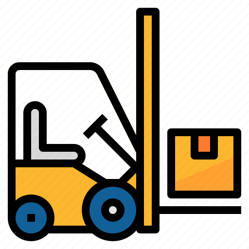 Forklift, lift, truck, warehouse icon - Download on Iconfinder