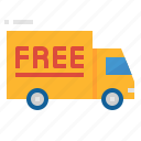 delivery, free, shipping, truck 