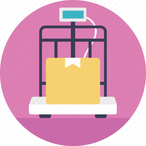 Delivery charges, logistics apparatus, weighing tool, weight of package, weight scale icon - Download on Iconfinder