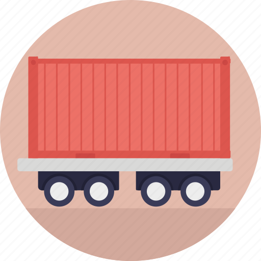 Freight train, rail transport, train car, train carriage, train hauling icon - Download on Iconfinder