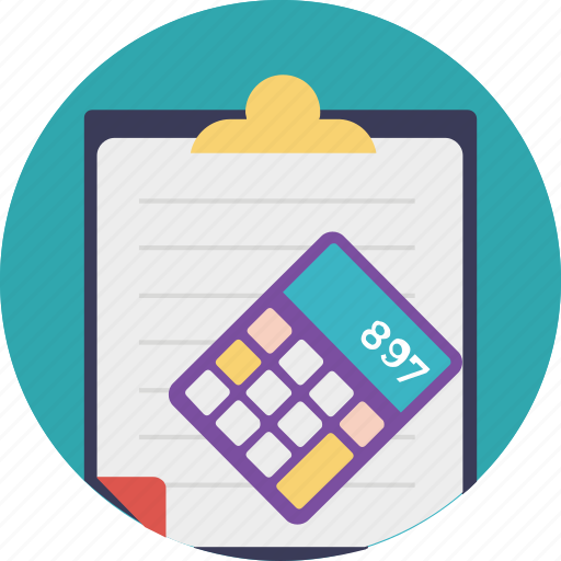 Accounting, bookkeeping, calculation, calculator, mathematical icon - Download on Iconfinder