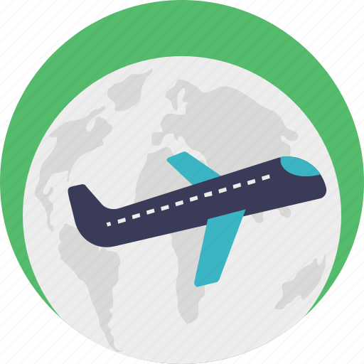 Air freight, airmail, cargo concept, global routing, international delivery icon - Download on Iconfinder