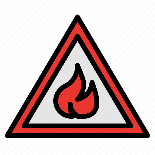 Fire, flame, flammable, sign, warning icon - Download on Iconfinder