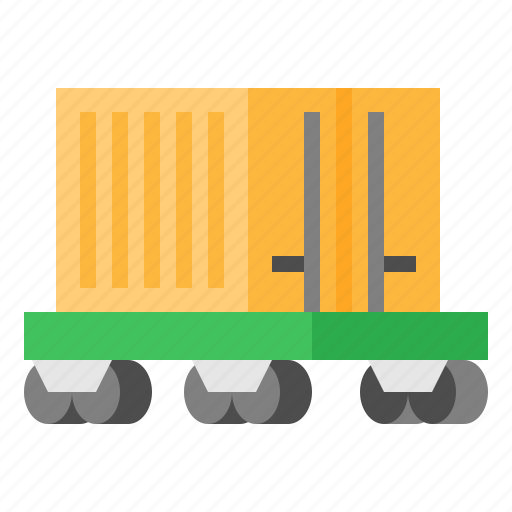 Container, locomotives, shipping, train, transport icon - Download on Iconfinder