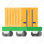 container, locomotives, shipping, train, transport 