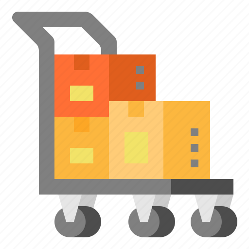 Box, delivery, shipping, trolley icon - Download on Iconfinder