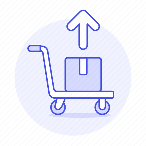 Box, cart, inventory, logistic, management, package, unload icon - Download on Iconfinder