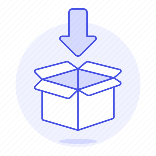 Box, inventory, load, logistic, management, open, package icon - Download on Iconfinder