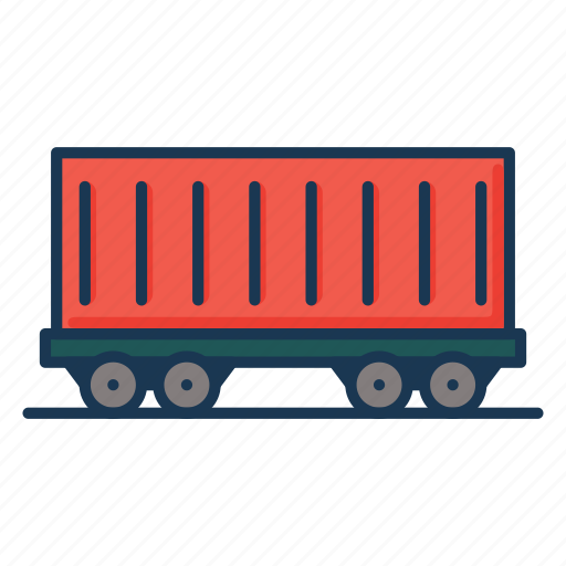 Cargo container, cargo vehicle, container, railway carriage, shipping, vehicle shipping icon - Download on Iconfinder