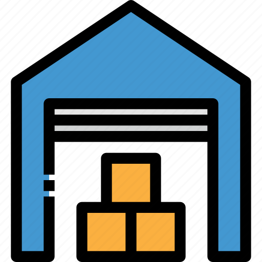 Building, factory, logistics, open, stock, were house icon - Download on Iconfinder