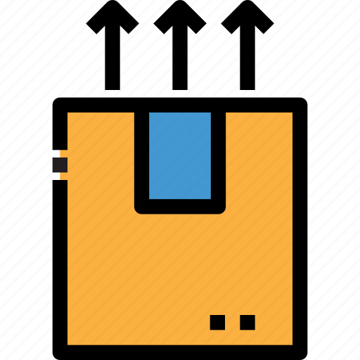 Box, logistics, package, sign, this side up, up, warning icon - Download on Iconfinder