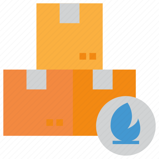 Danger, fire, flammable, logistics, package, sign icon - Download on Iconfinder