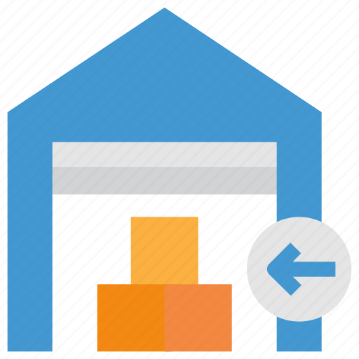 Logistics, package, stock, were house icon - Download on Iconfinder
