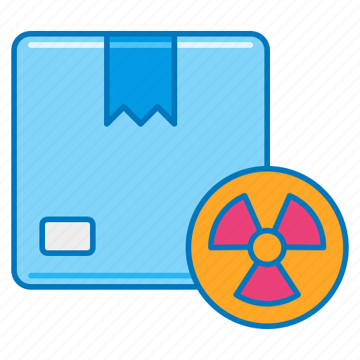 Chemical, dangerous, delivery, goods, package, parcel, radioactive icon - Download on Iconfinder