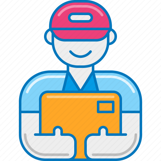 Courier, delivery, guy, man, messenger, post, postman icon - Download on Iconfinder