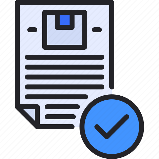 Document, checklist, delivery, logistics, box icon - Download on Iconfinder