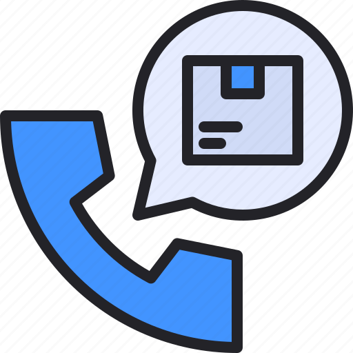 Telephone, logistics, call, box, package icon - Download on Iconfinder