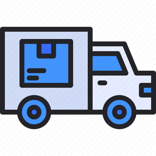 Truck, delivey, logistics, box, transport icon - Download on Iconfinder