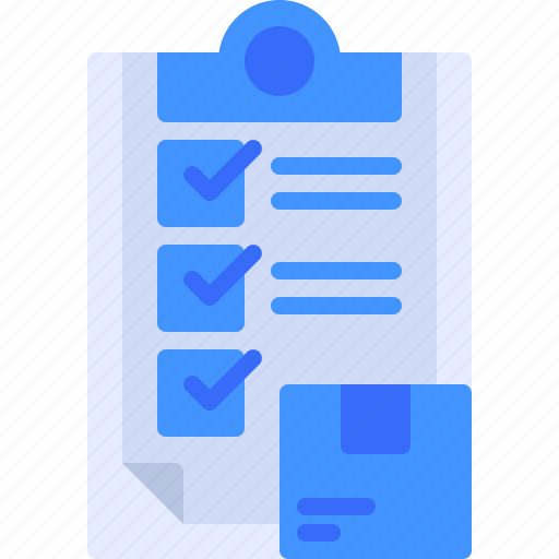 Clipboard, checklist, box, logistics, delivery icon - Download on Iconfinder