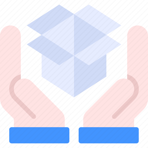 Hand, box, product, logistics, shipping icon - Download on Iconfinder