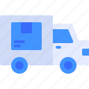 truck, delivey, logistics, box, transport