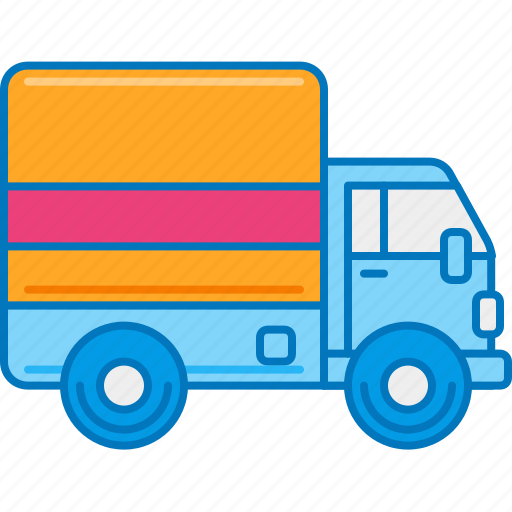 Courier service, delivery courier, delivery truck, lorry, messenger service, parcel service, truck icon - Download on Iconfinder