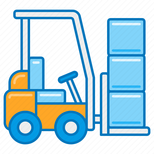 Electric forklift, forklift, forklift operator, forklift truck, lifted truck, material handling, pallet truck icon - Download on Iconfinder
