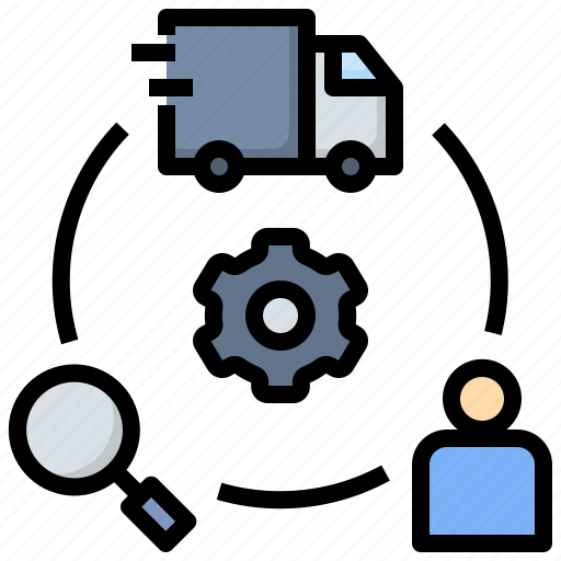 Supply, chain, management, logistic, research, customer, process icon - Download on Iconfinder