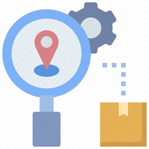 Tracking, trace, location, find, parcel, search, post icon - Download on Iconfinder