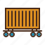 container car, railroad, railway, train, transportation 