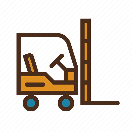 Forklift, loading, logistics, transportation, vehicle icon - Download on Iconfinder