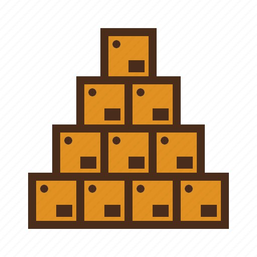 Boxes, packages, parcels, pile, storage icon - Download on Iconfinder
