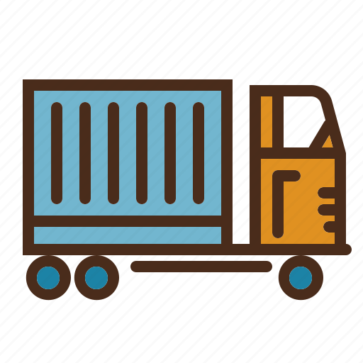 Container, logistics, transportation, truck, vehicle icon - Download on Iconfinder